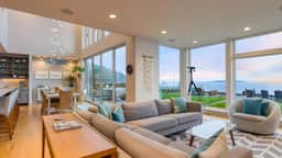Chic Whidbey Island Waterfront Home w/ Hot Tub, Firepits + Views
