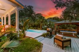 Serenity at Surfside by AvantStay | Pool, Porches, Fire Pit & Arcade Near Vilano Beach