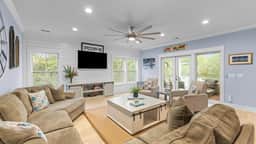 Folly Beach Getaway Near Sand | Covered Lounge, BBQ & Outdoor TV | Tidecrest by AvantStay