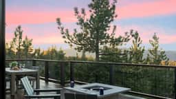 Modern Lodge Near Lake, Village, & Snow Summit | Game Room, Decks, Firepit, Views
