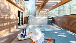 Base Camp by AvantStay | Magical Cabin w/ Sauna, Hot Tub & Close to Snow & Golf