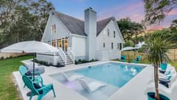 Summer Sale! Walk to Beach, Private Pool, Big Yard | Southern Oasis by AvantStay