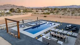 Bocce, Pool+Spa, Game Room, Firepit | Modern Oasis | Yucca Haven by AvantStay