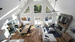 Luxe Lakefront Lodge w/ Pool, Hot Tub, Theater & Private Dock | Sleeps 21