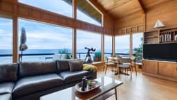 Oceanfront Home w/ Outdoor Dining, 2 Firepits + Steps to Beach | Salish Sea Escape by AvantStay