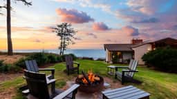 Oceanfront Home w/ Outdoor Dining, 2 Firepits + Steps to Beach | Salish Sea Escape by AvantStay