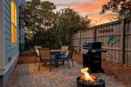 Private Backyard • Minutes to 30A + Beaches • Golf Cart + Bikes | The Little Blue Beach House by AvantStay