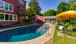 Historic Barn Retreat w/ Pool & Pond Views | Longview Pond Lodge by AvantStay