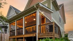 Covered Deck + Firepit | Black Mountain Retreat | Sweetgum by AvantStay