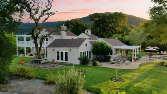 Hilltop Pool + Patio + Panoramic Views | Wine Country Retreat | Sonoma Sunshine