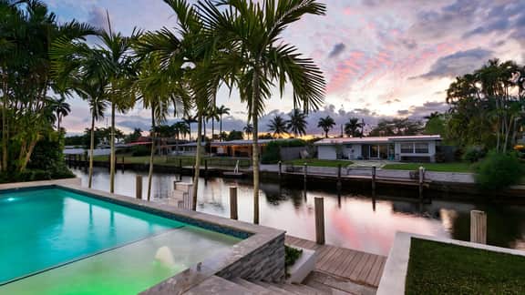 Luxury Waterfront Home w/ Pool, Hot Tub & Dock Near Las Olas | Gulfstream