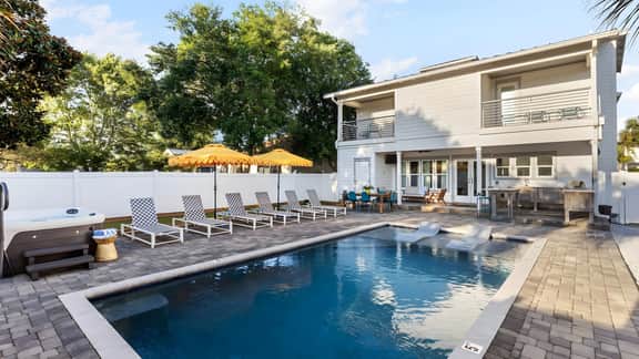 Villa Near Beach w/ Pool & Outdoor Dining | Bohemian Beach Retreat by AvantStay