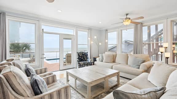 Oceanfront w/ Pool, Panoramic Deck Views, 5BDR | Folly Ocean Breeze by AvantStay
