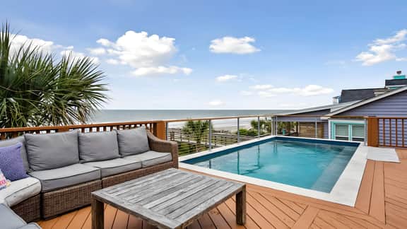 Oceanfront w/ Pool, Panoramic Deck Views, 5BDR | Folly Ocean Breeze by AvantStay