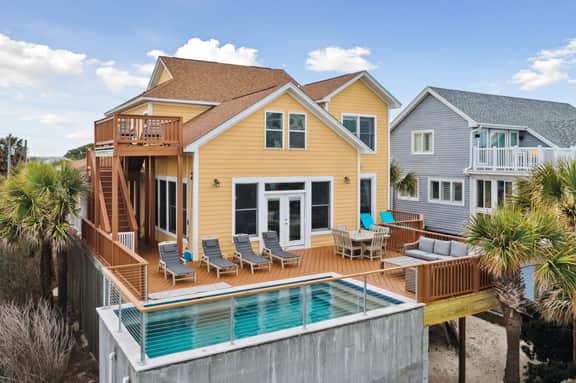 Oceanfront w/ Pool, Panoramic Deck Views, 5BDR | Folly Ocean Breeze by AvantStay
