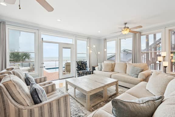 Oceanfront w/ Pool, Panoramic Deck Views, 5BDR | Folly Ocean Breeze by AvantStay
