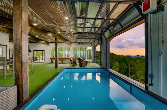 Skyline Sanctuary by AvantStay | Indoor Pool, Game Room, Firepit, Mountain Views, Luxe Design
