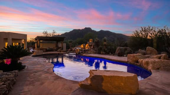 5BDR Oasis w/ Waterfall Pool, Hot Tub, Desert View | Desert Cascase by AvantStay