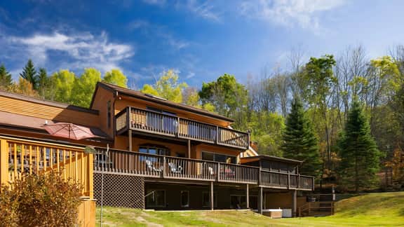 Secluded Retreat w/ Pool, Hot Tub, Fire Pit, Views | Windham Mountain House