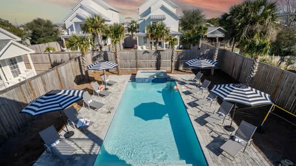 Sleeps 20! 5 Min Walk to Beach, Private Pool & Hot Tub, Chic 8BDR Beach House - Lyle by AvantStay