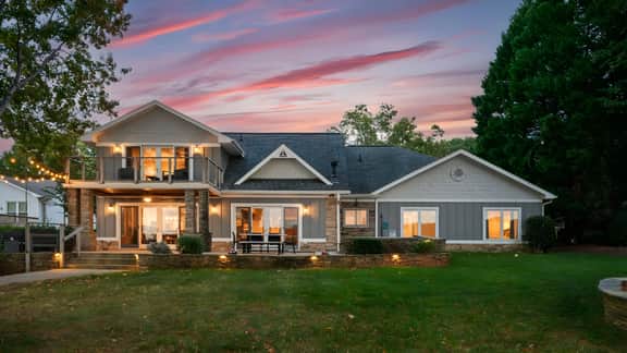 Lake Norman Lakefront w/ Private Beach, Dock, Hot Tub & Fire Pit | Sandy Shore by AvantStay