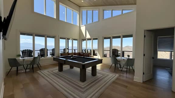 Luxury Cabin w/ 180 Views, Hot Tub & Firepit Near Dollywood & Nat'l Park | Bird's-Eye View by AvantStay