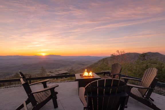 Luxury Cabin w/ 180 Views, Hot Tub & Firepit Near Dollywood & Nat'l Park | Bird's-Eye View by AvantStay