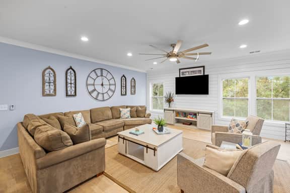 Folly Beach Getaway Near Sand | Covered Lounge, BBQ & Outdoor TV | Tidecrest by AvantStay