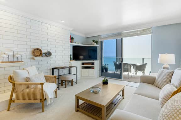 Oceanfront Gem w/ Balcony, Pool, Hot Tub & Carbon Beach Access | Bluewater Haven by AvantStay