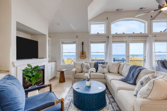 Sleeps 28 | Beachfront w/ Pool, Hot Tub, Game Room | Atlantic Watch by AvantStay