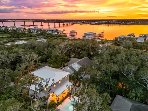 Serenity at Surfside by AvantStay | Pool, Porches, Fire Pit & Arcade Near Vilano Beach