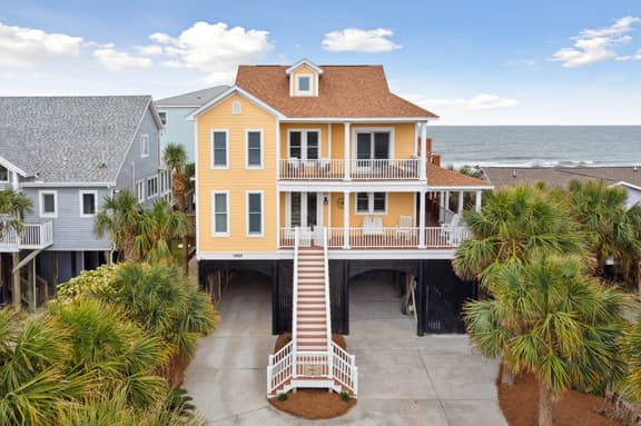 Oceanfront w/ Pool, Panoramic Deck Views, 5BDR | Folly Ocean Breeze by AvantStay
