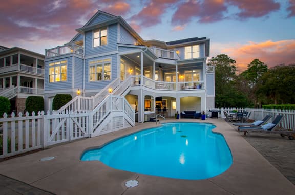 Steps to Beach | Pool, Hot Tub, Fire Pit • 7BR, Sleeps 18 | Cobalt Coast