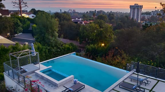 LA Hillside Retreat w/ Pool, Views, Fire Pit & Outdoor Lounging | Casa Bellagio by AvantStay