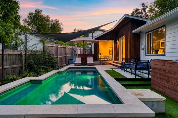 Modern Austin Home w/ Pool, Putting Green & Coffee Nook | Townes Retreat by AvantStay