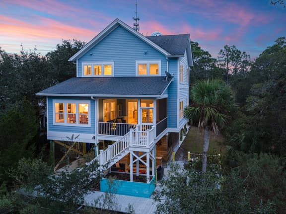 Folly Beach Getaway Near Sand | Covered Lounge, BBQ & Outdoor TV | Tidecrest by AvantStay