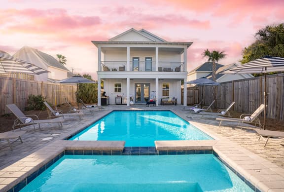 Sleeps 20! 5 Min Walk to Beach, Private Pool & Hot Tub, Chic 8BDR Beach House - Lyle by AvantStay