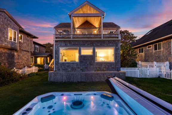 Beachside Retreat w/ Hot Tub, Balcony Dining & Blue-Ceiling Charm | Sea Cured by AvantStay